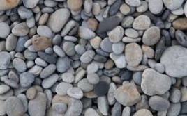 mixed pebbles and stone